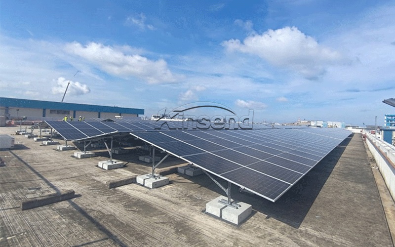 flat roof solar panel mounting