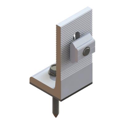  Trapézio telhado de metal l pés sistema de montagem solar