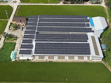 Sistema de montagem de telhado de metal 98KW, Coréia