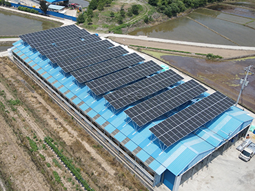 Sistema de montagem de telhado de metal 168KW, Coréia