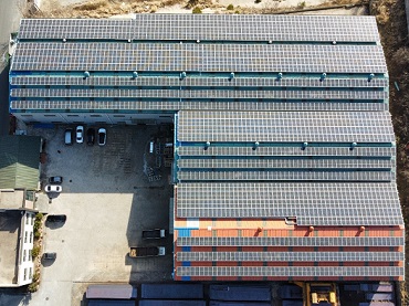 Projeto de telhado de metal solar 265kw, Coreia