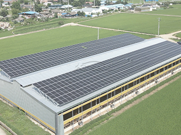 Sistema de montagem de telhado de metal 128KW, Coréia