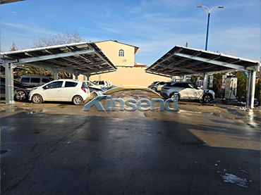 Garagem solar impermeável de metal ZAM, Uzbequistão